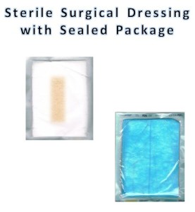 Sterille Surgical Dresing with Sealed Package